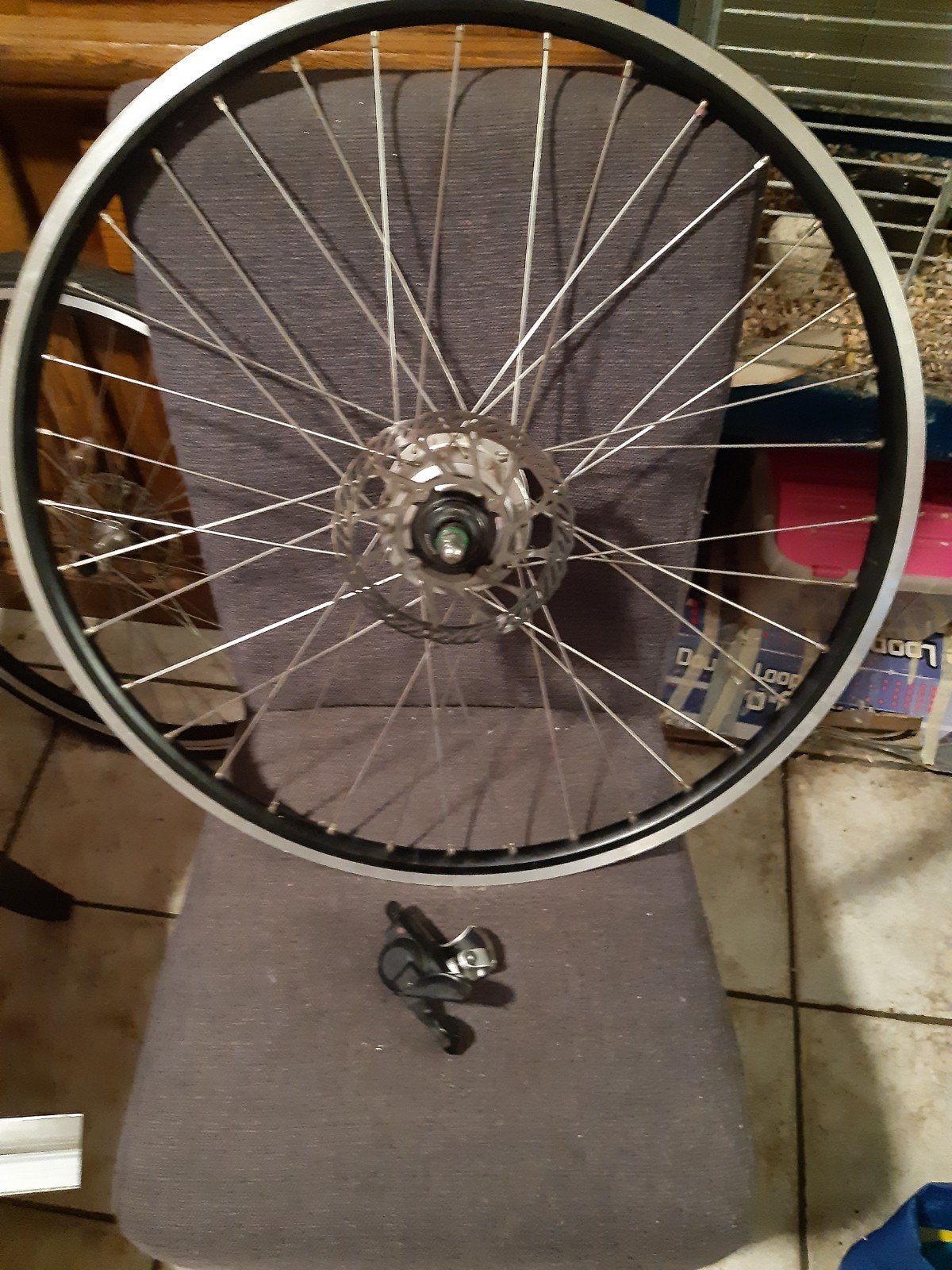Shimano Alfine 8-speed achternaaf met schijfrembevestiging, Wiel, Gebruikt, Elektrische fiets, Ophalen of Verzenden