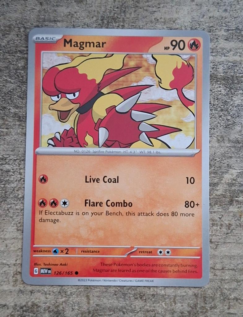 Magmar 126/165 - Pokémon 151, Verzenden, Zo goed als nieuw, Losse kaart