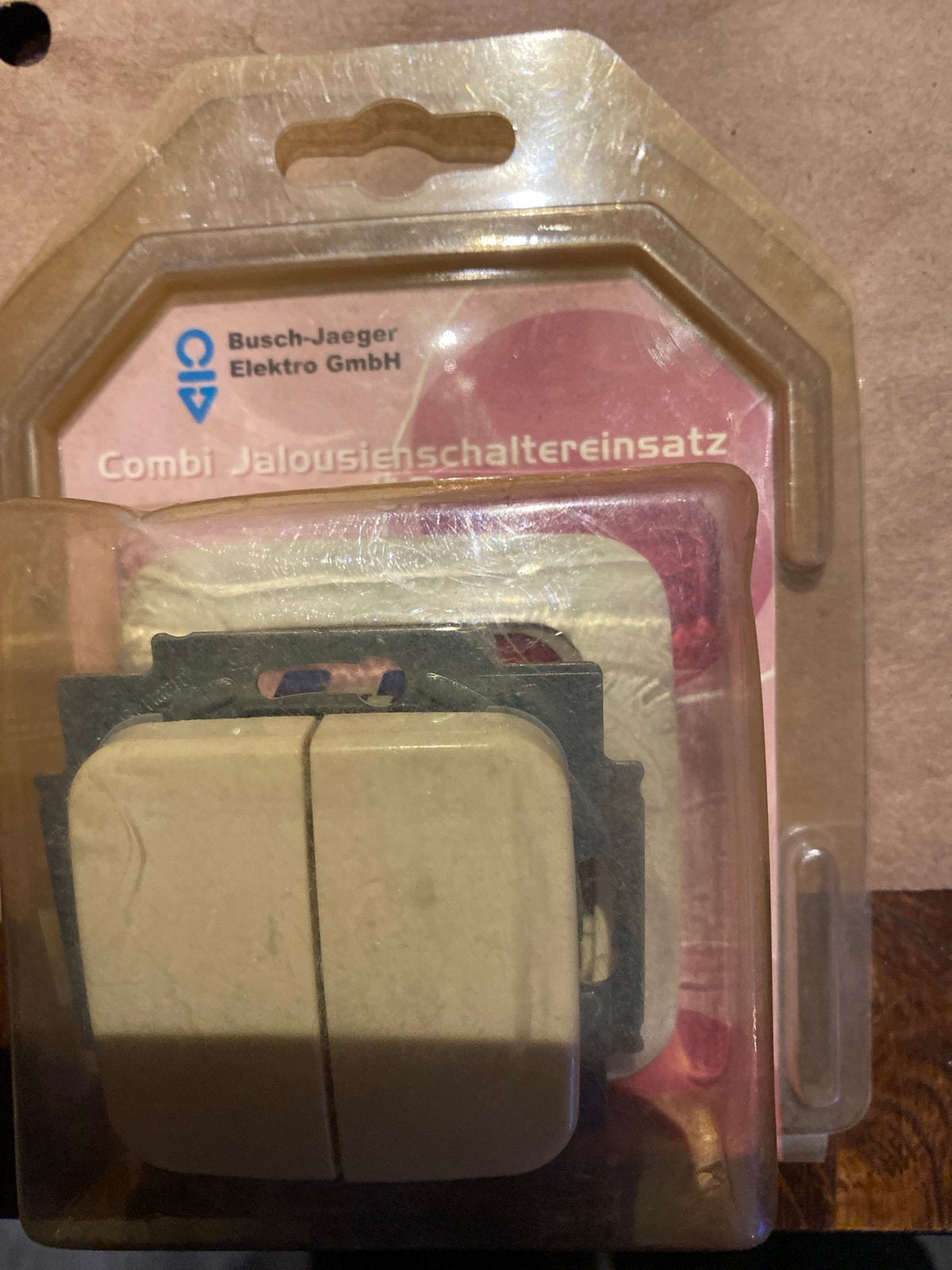 Busch-Jaeger Combi Jalousieschaltereinsatz - Nieuw, Doe-het-zelf en Verbouw, Ophalen of Verzenden, Nieuw, Busch-Jaeger, Schakelaar