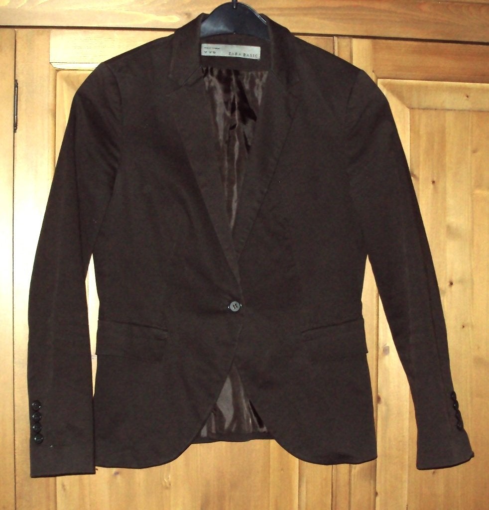 Zara basic dames jasje maat M, Kleding | Dames, Jasjes, Kostuums en Pakken, Maat 38/40 (M), Bruin, Zara, Ophalen of Verzenden