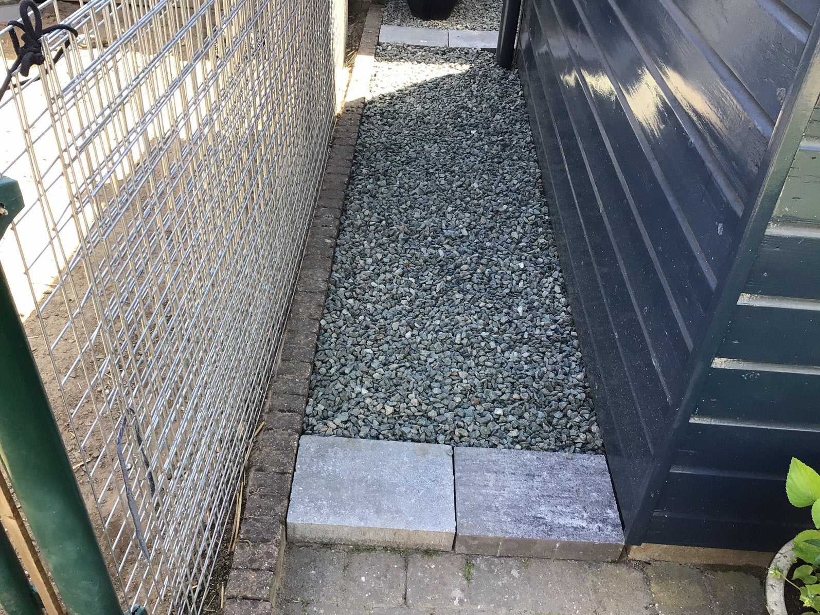 split,  kleur blauw, Tuin en Terras, Ophalen, Zo goed als nieuw, Basalt, Split