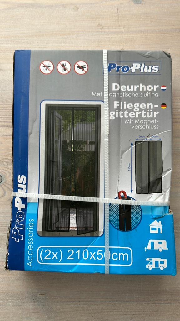 Vliegengordijn, caravan of camper. met magneet 50 x 210, Ophalen of Verzenden, Nieuw, Binnendeur, 200 tot 215 cm