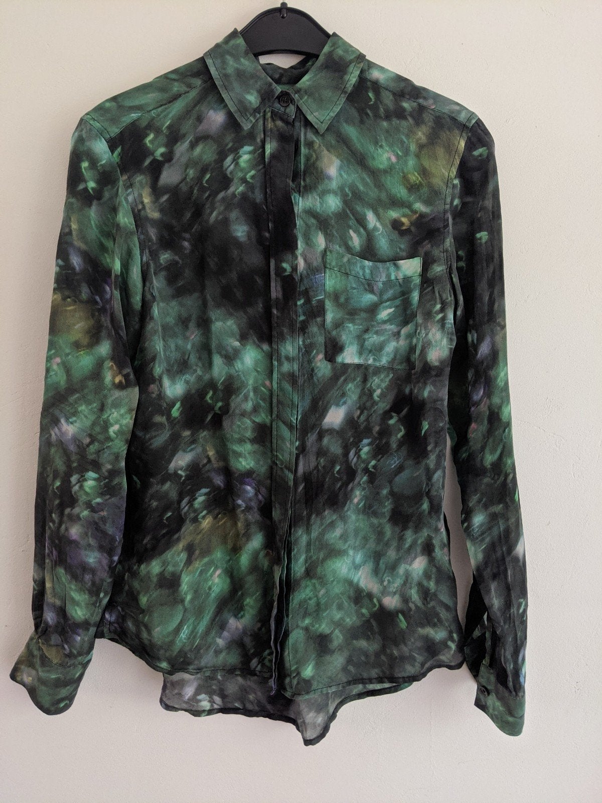 Groen gemeleerde Reiss blouse 36, Reiss, Ophalen of Verzenden, Maat 36 (S), Gedragen