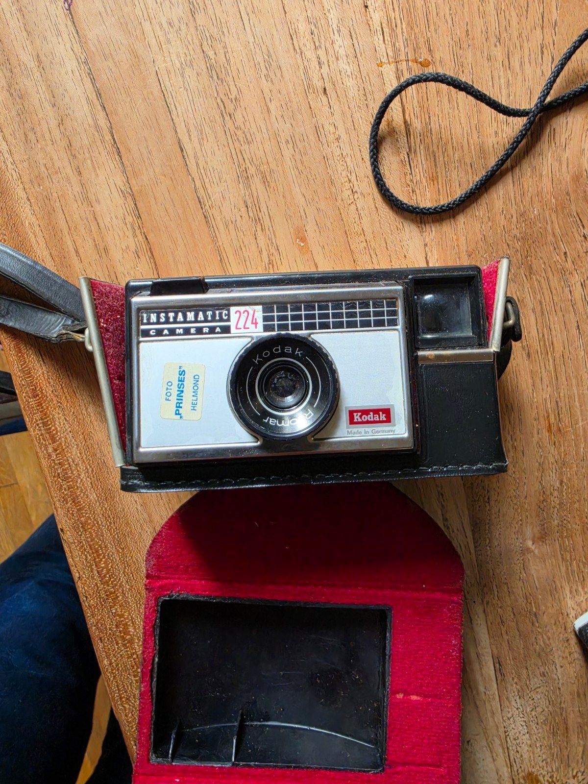 Vintage Kodak Instamatic 224 Camera met hoesje, Ophalen of Verzenden