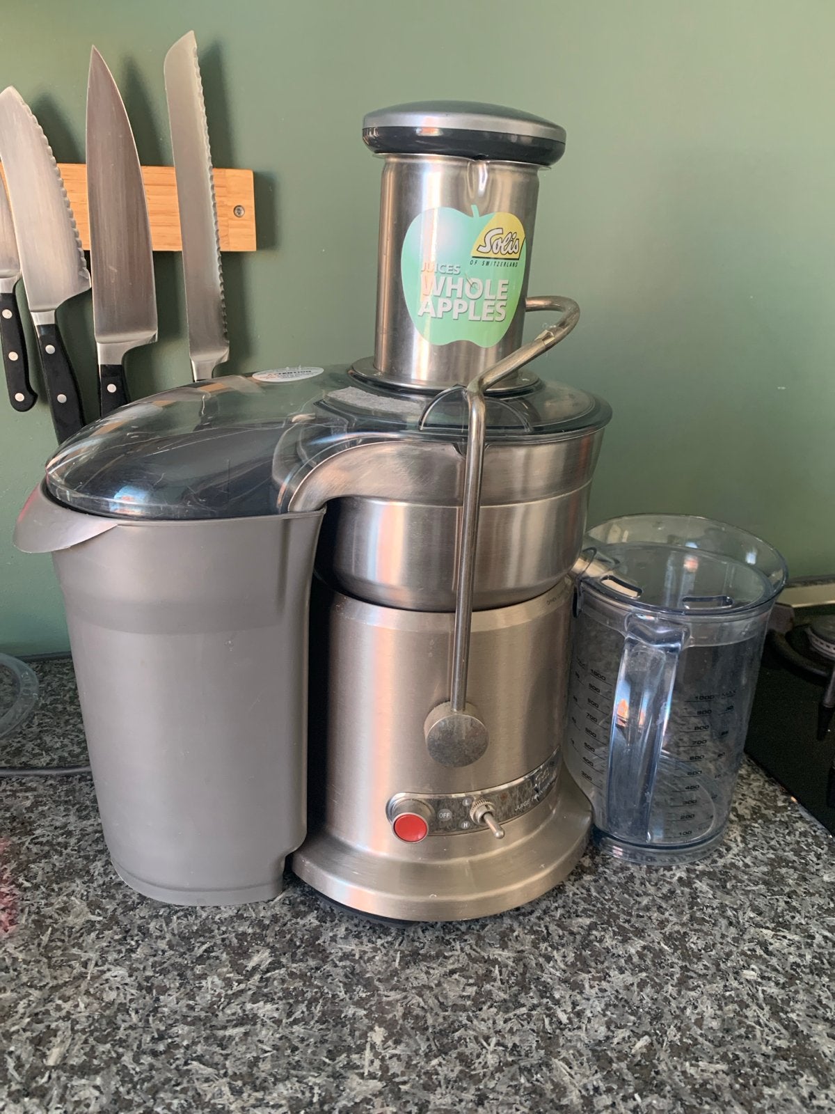 Solis Juice Fountain Pro sapcentrifuge - RVS, Ophalen, Gebruikt, Elektrisch, Sapcentrifuge