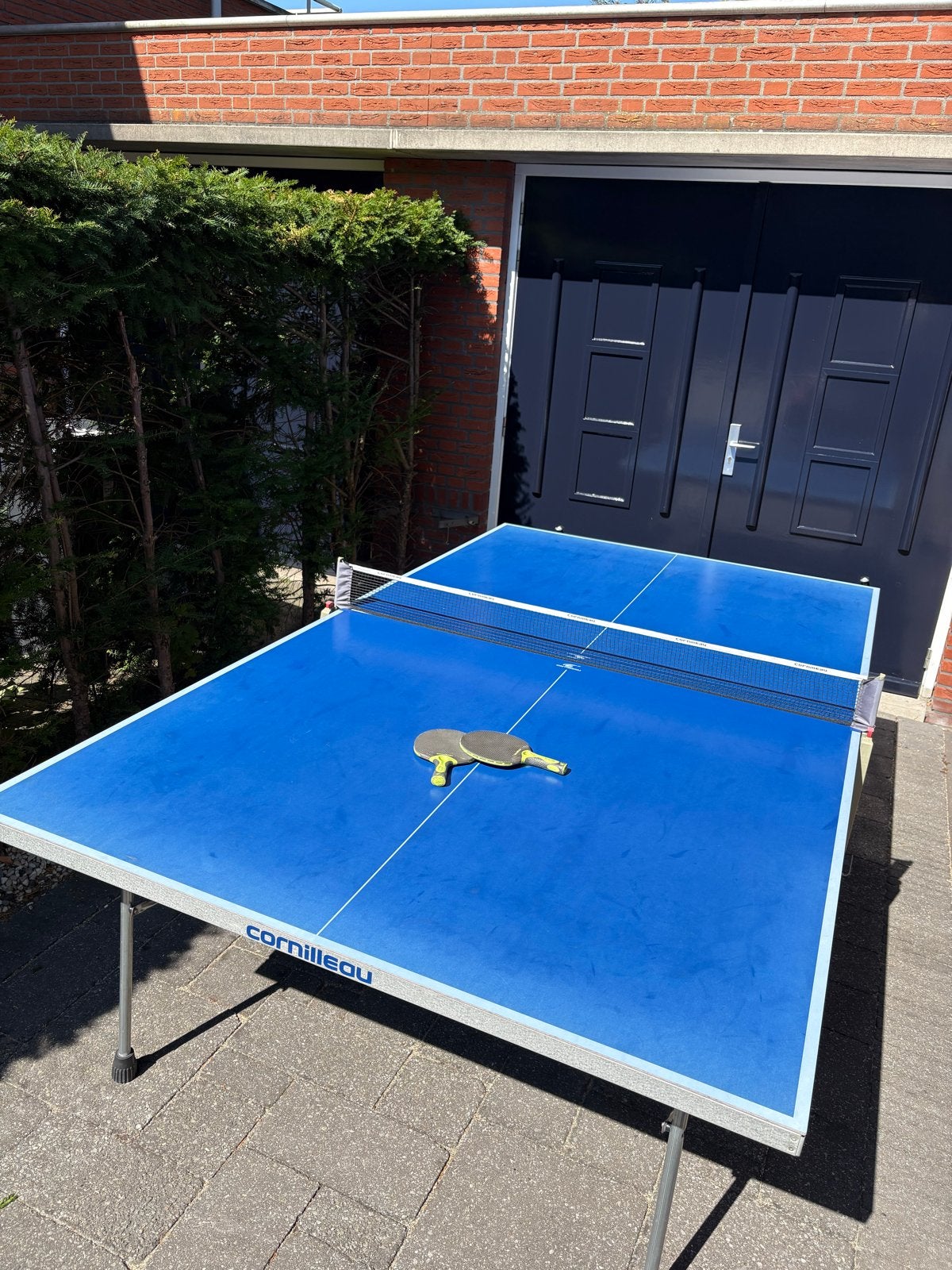 Cornilleau Tafeltennistafel - Inklapbaar & Verrijdbaar, Sport en Fitness, Tafeltennis, Ophalen, Gebruikt, Tafel Outdoor, Inklapbaar