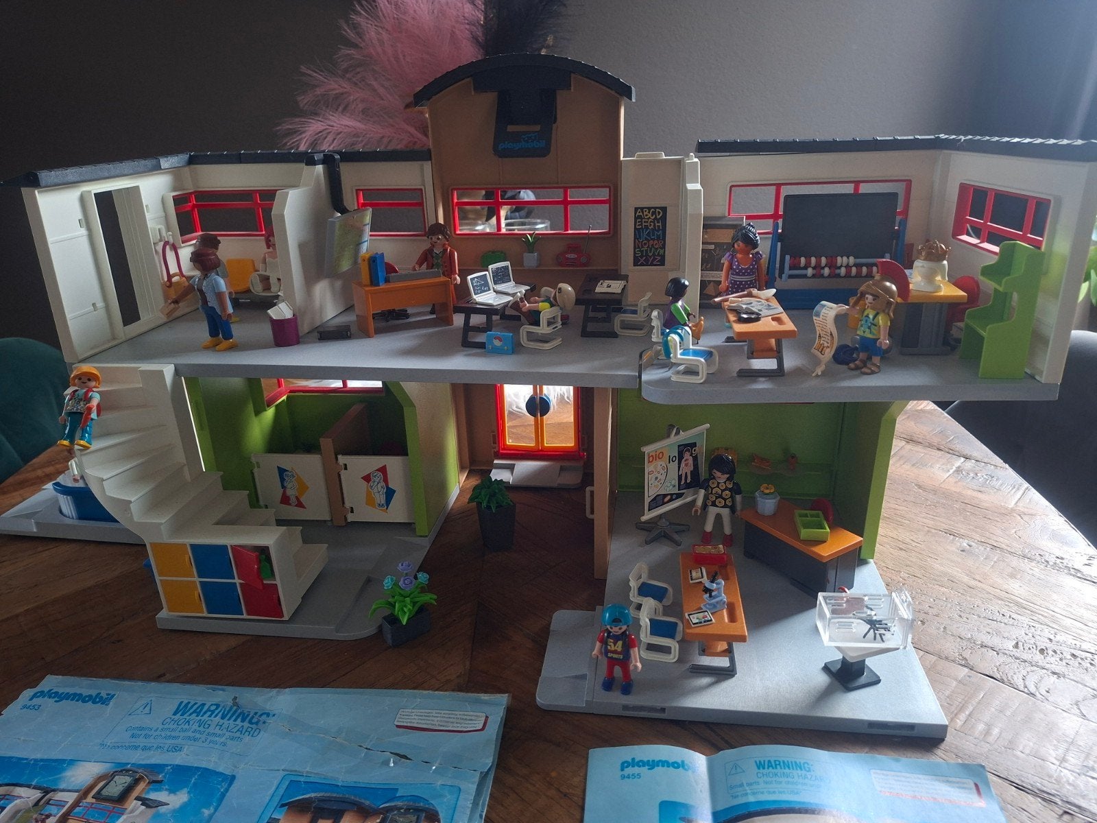 Playmobil Schoolgebouw met extra gebouw en onderdelen, Ophalen of Verzenden, Gebruikt