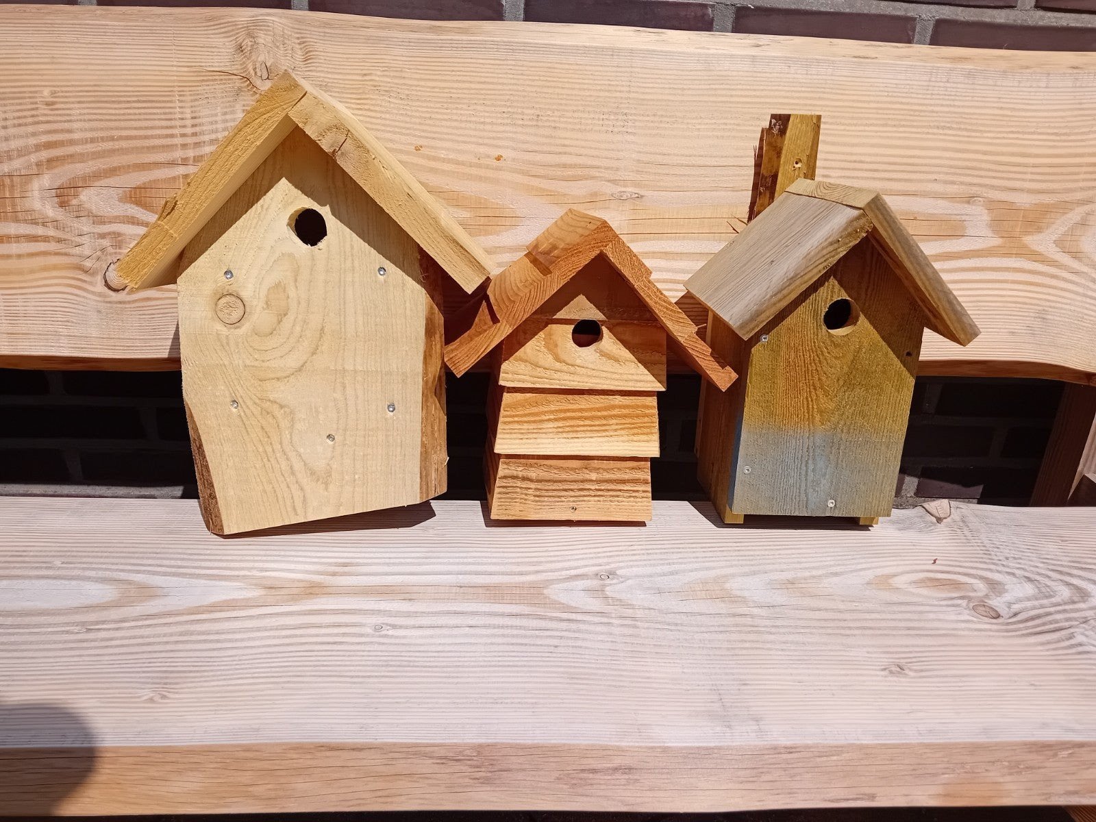 vogelhuisje nestkastje massief hout, Ophalen of Verzenden, Nieuw
