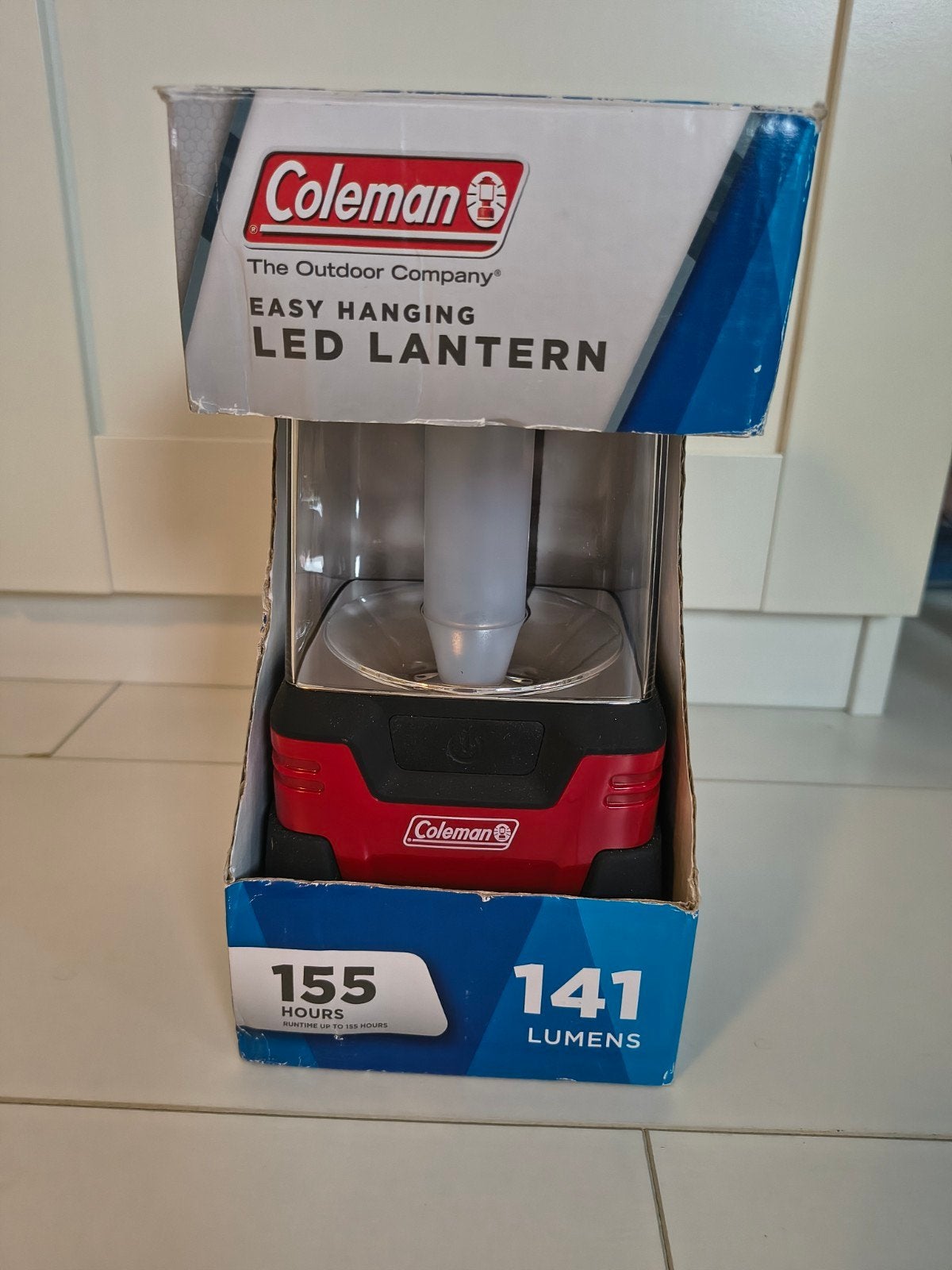 Coleman Easy Hanging LED Lantaarn - 141 Lumen, Ophalen, Zo goed als nieuw, Batterij