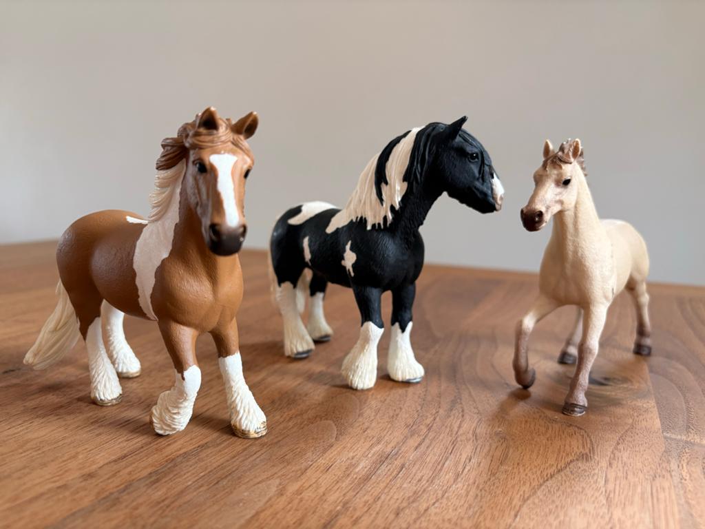 Schleich paarden set van 3 - Zo goed als nieuw, Ophalen of Verzenden, Zo goed als nieuw