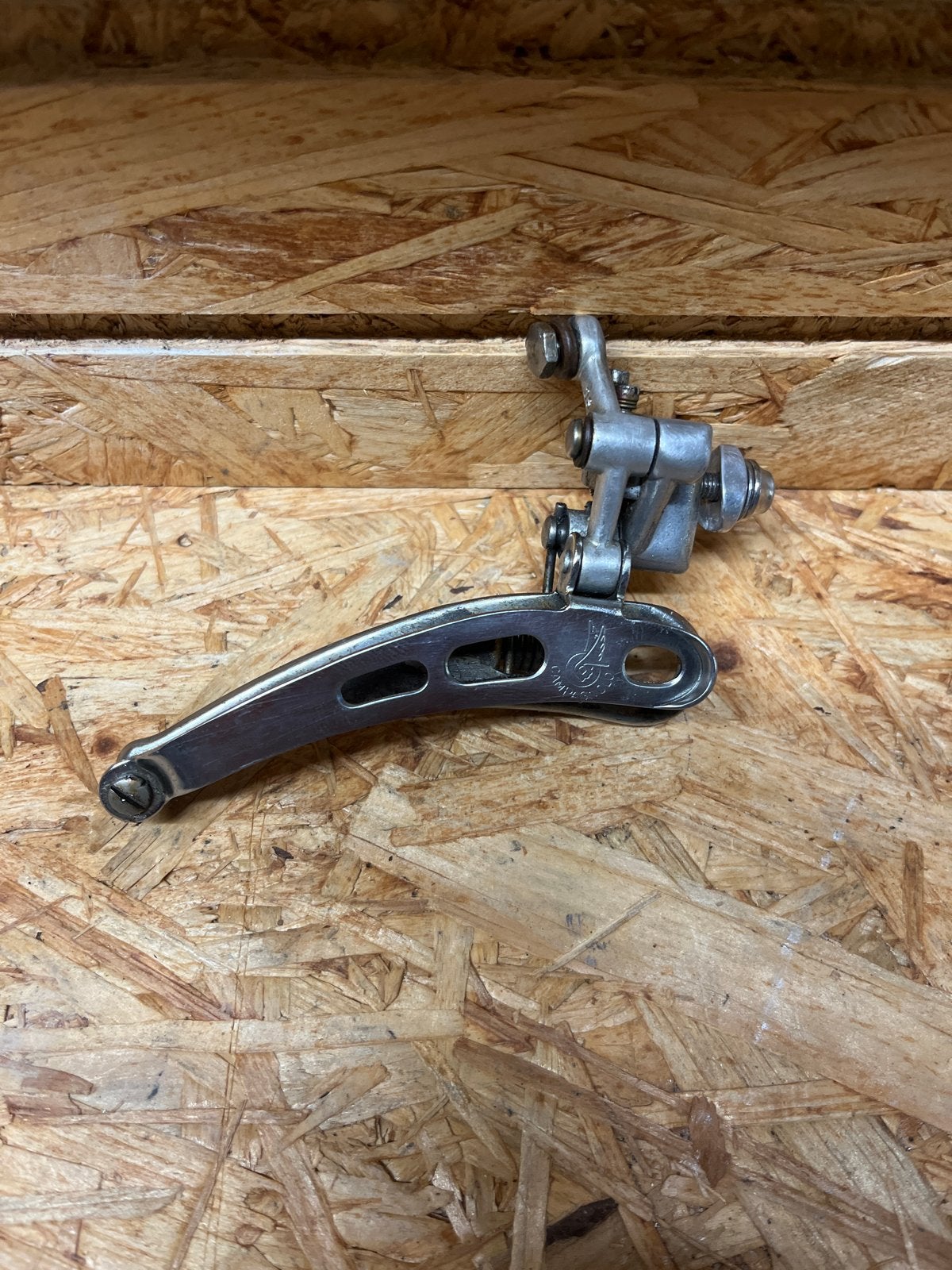 Campagnolo Voorderailleur Record- Vintage 1982, Fietsen en Brommers, Gebruikt, Ophalen of Verzenden, Derailleur of Ketting, Aluminium