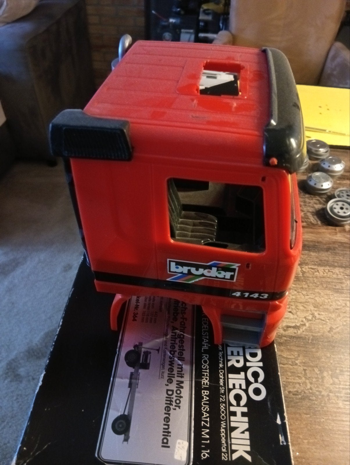 Bruder Actros cabine, Ophalen of Verzenden, Gebruikt, Overige schalen, Onderdeel