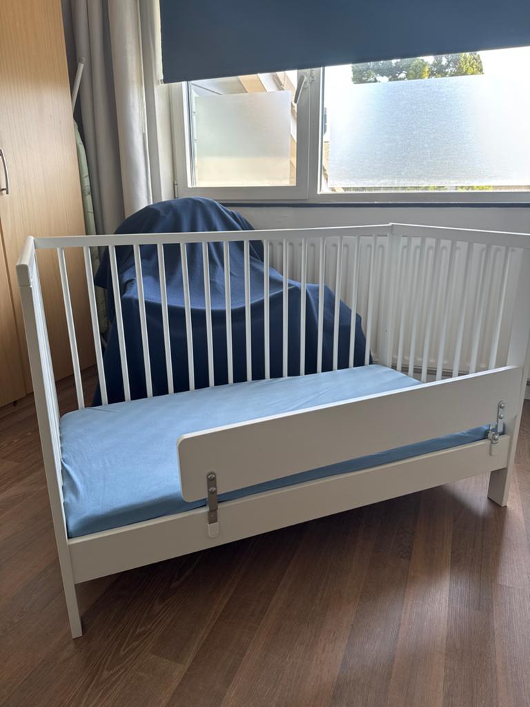 KOOPJE  IKEA Gulliver bedje met uitvalbeveiliging en matras, Ophalen, Gebruikt, Ledikant