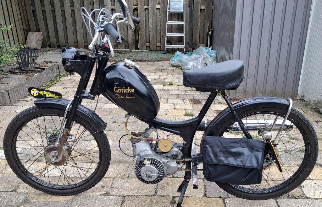 1956 Göricke Diva Luxus bastaard., Fietsen en Brommers, Brommers | Oldtimers, Maximaal 45 km/u, 49 cc, Ophalen, Overige merken