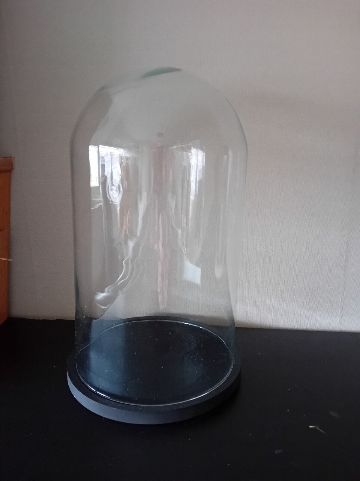 Glazen stolp, Glas, Ophalen, Zo goed als nieuw, Met plateau