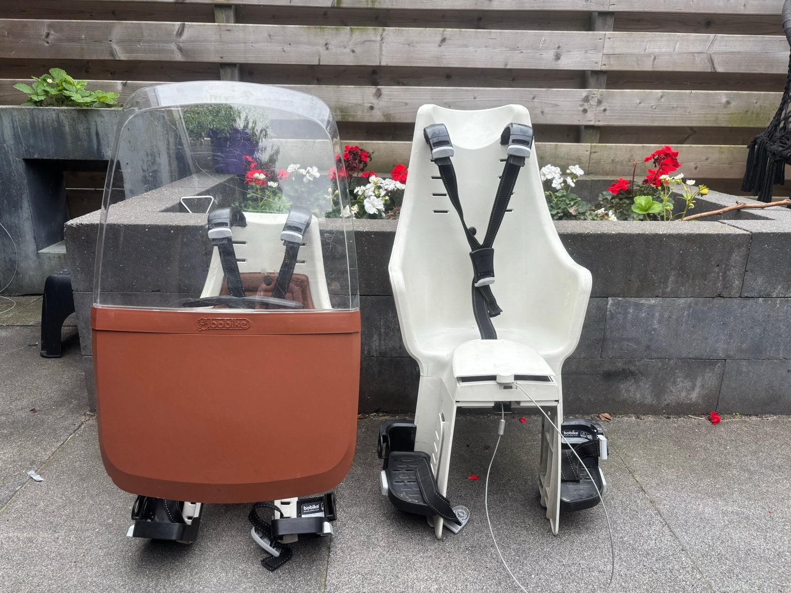 Bobike fietszitjes: voor en achter, inclusief windscherm, Fietsen en Brommers, Fietsaccessoires | Fietsstoeltjes, Achterzitje