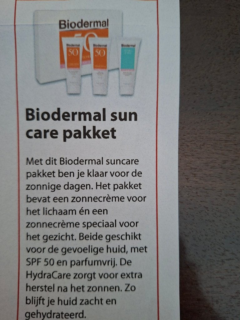 Biodermal sun care pakket, Ophalen, Nieuw, Zonnebrand of After Sun