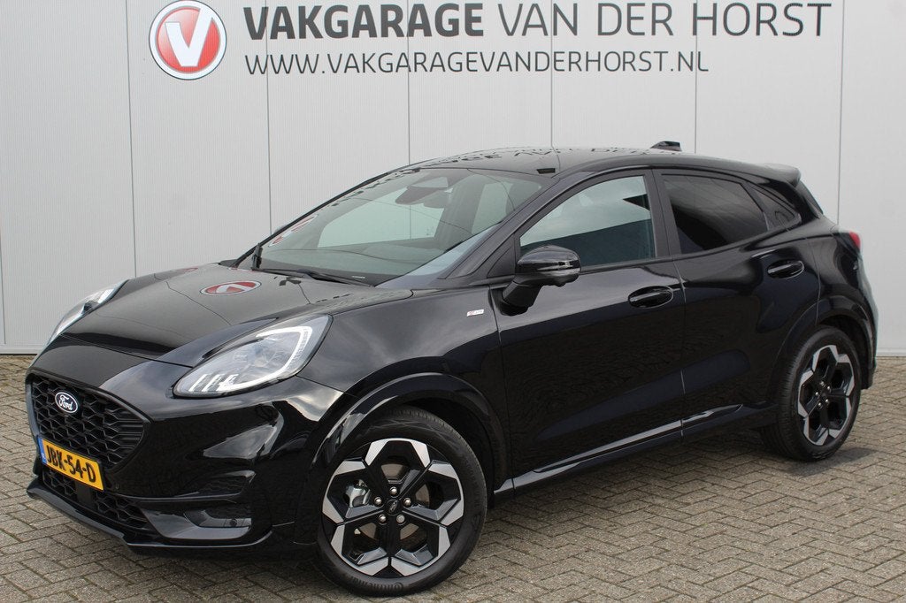 Ford Puma 1.0-125pk EcoBoost Hybrid ST-Line X. Nieuw model !, Auto's, Ford, Voorwielaandrijving, 12 maanden, Euro 6, Zwart