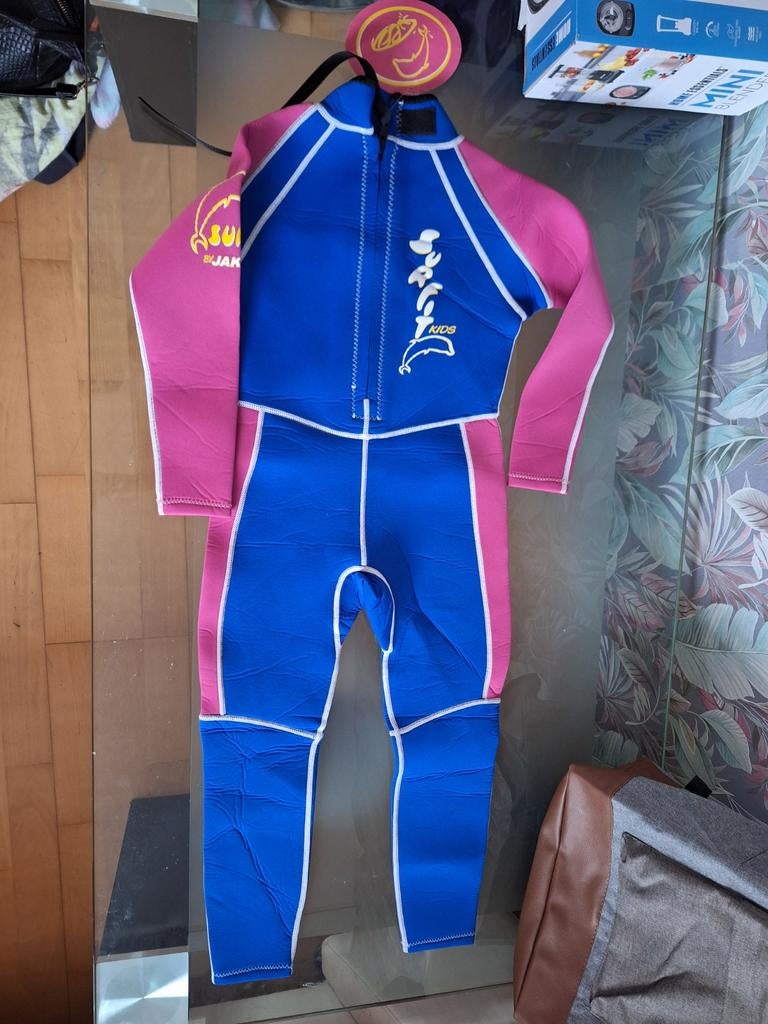Kinder wetsuit roze/blauw - Nieuw met label, Wetsuit, Kind, Nieuw, SUIJAN