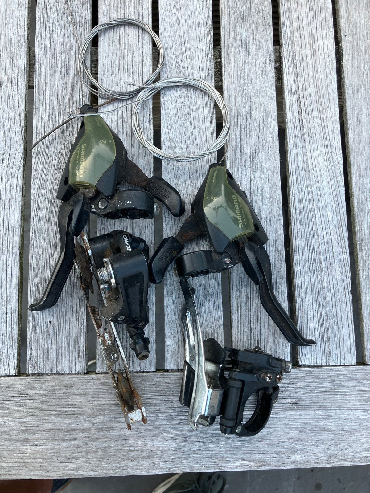 Schakel set 3x9, Fietsen en Brommers, Fietsonderdelen, Ophalen, Gebruikt