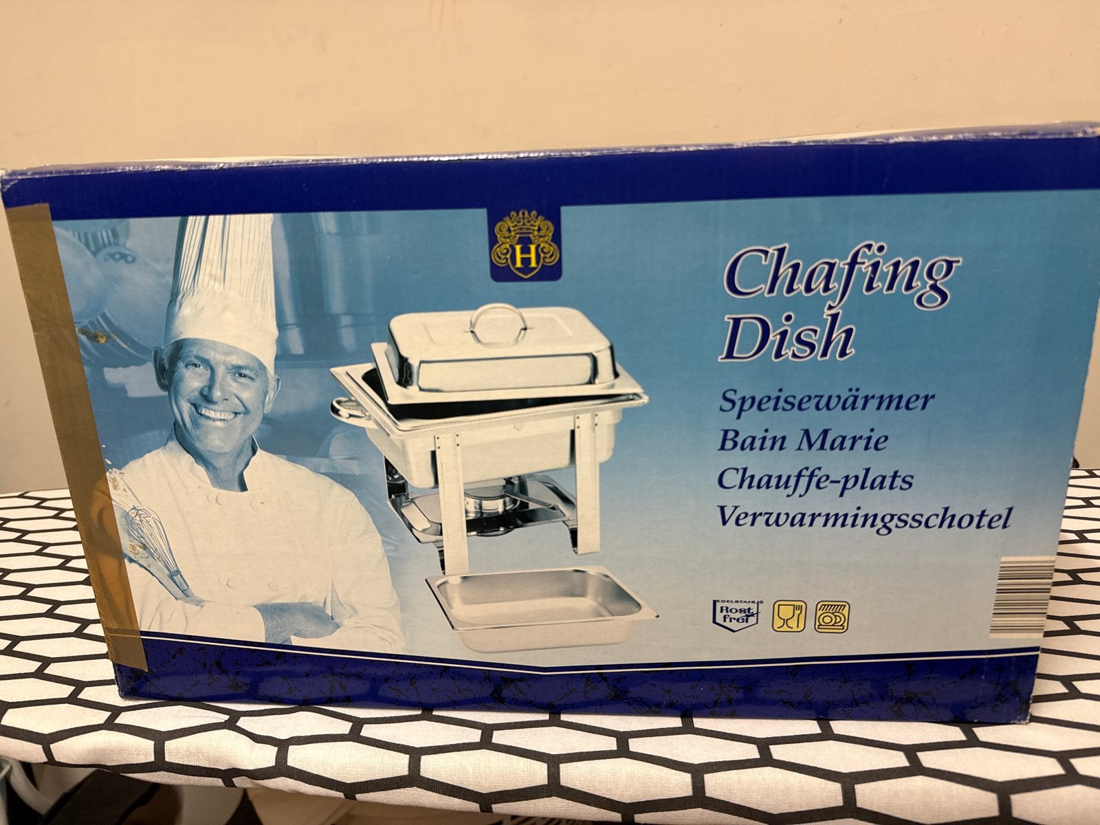 Chafing Dish / Speisewärmer / Verwarmingsschotel 2x, Ophalen, Overige typen, Zilver, Zo goed als nieuw
