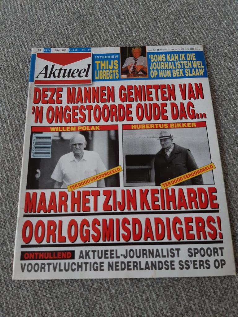 34.Aktueel 1989. Thijs Libregts. Willem Polak. Hubertus Bilk, Ophalen of Verzenden, 1980 tot heden, Tijdschrift