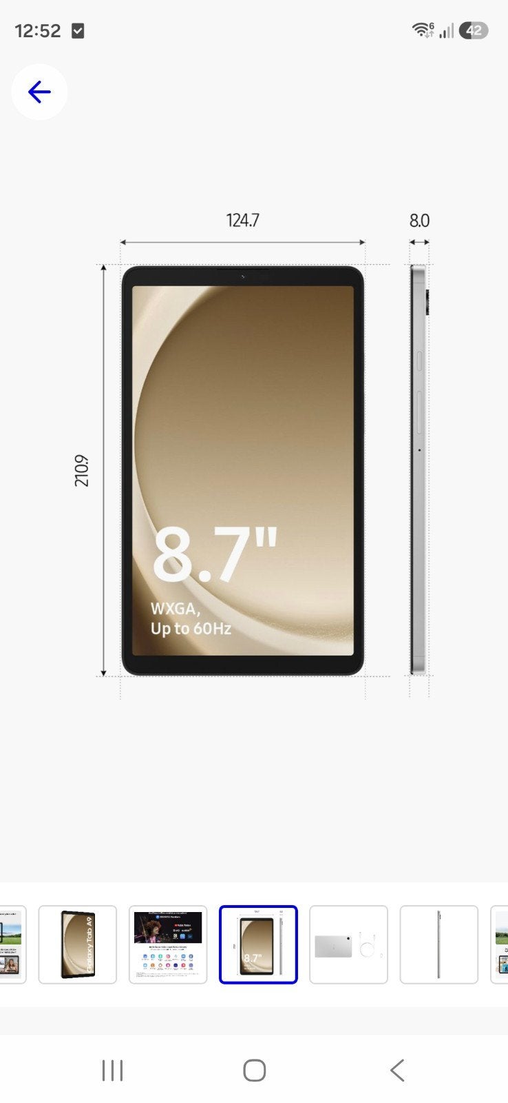 Samsung Galaxy Tab A9 128 GB. 8.7", Computers en Software, Android Tablets, Ophalen, Galaxy Tab A9, 8 inch, Zo goed als nieuw