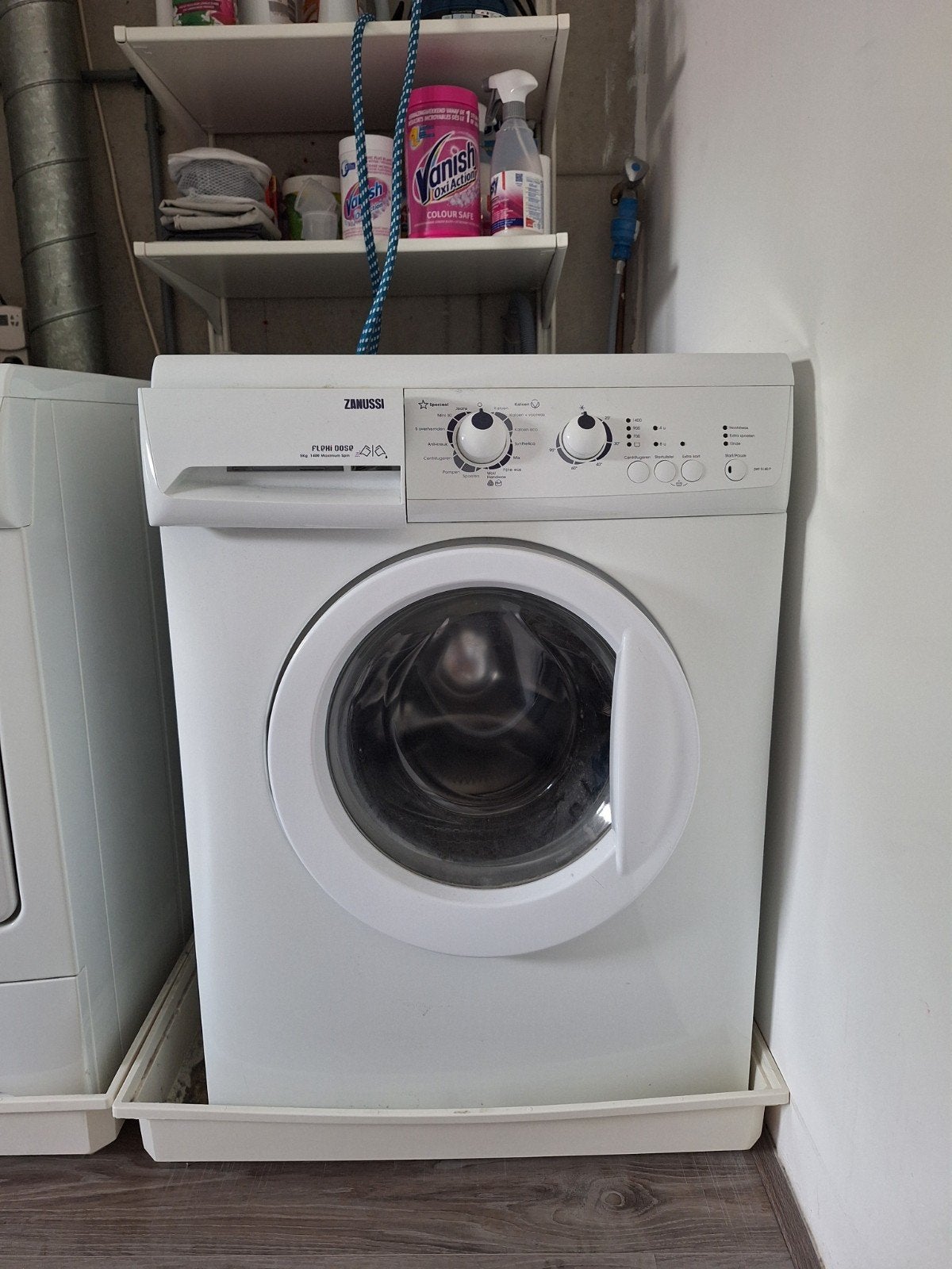 Zanussi wasmachine en Zanussi droger, Witgoed en Apparatuur, Wasmachines, Ophalen, Gebruikt, Voorlader, 85 tot 90 cm