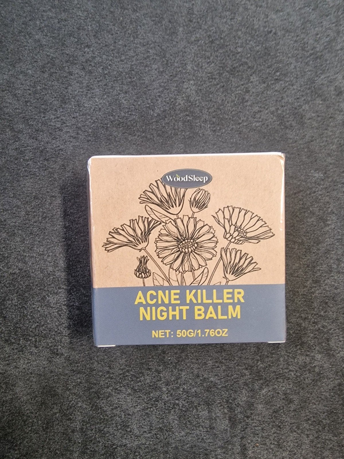 Nieuwe WoodSleep Acne Killer Night Balm - 50g, Ophalen of Verzenden, Nieuw, Bodylotion, Crème of Olie