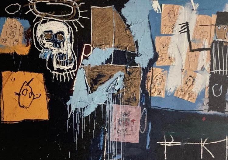 J-M BASQUIAT : XXL-lithografie. Wordt geleverd met lijst., Ophalen of Verzenden