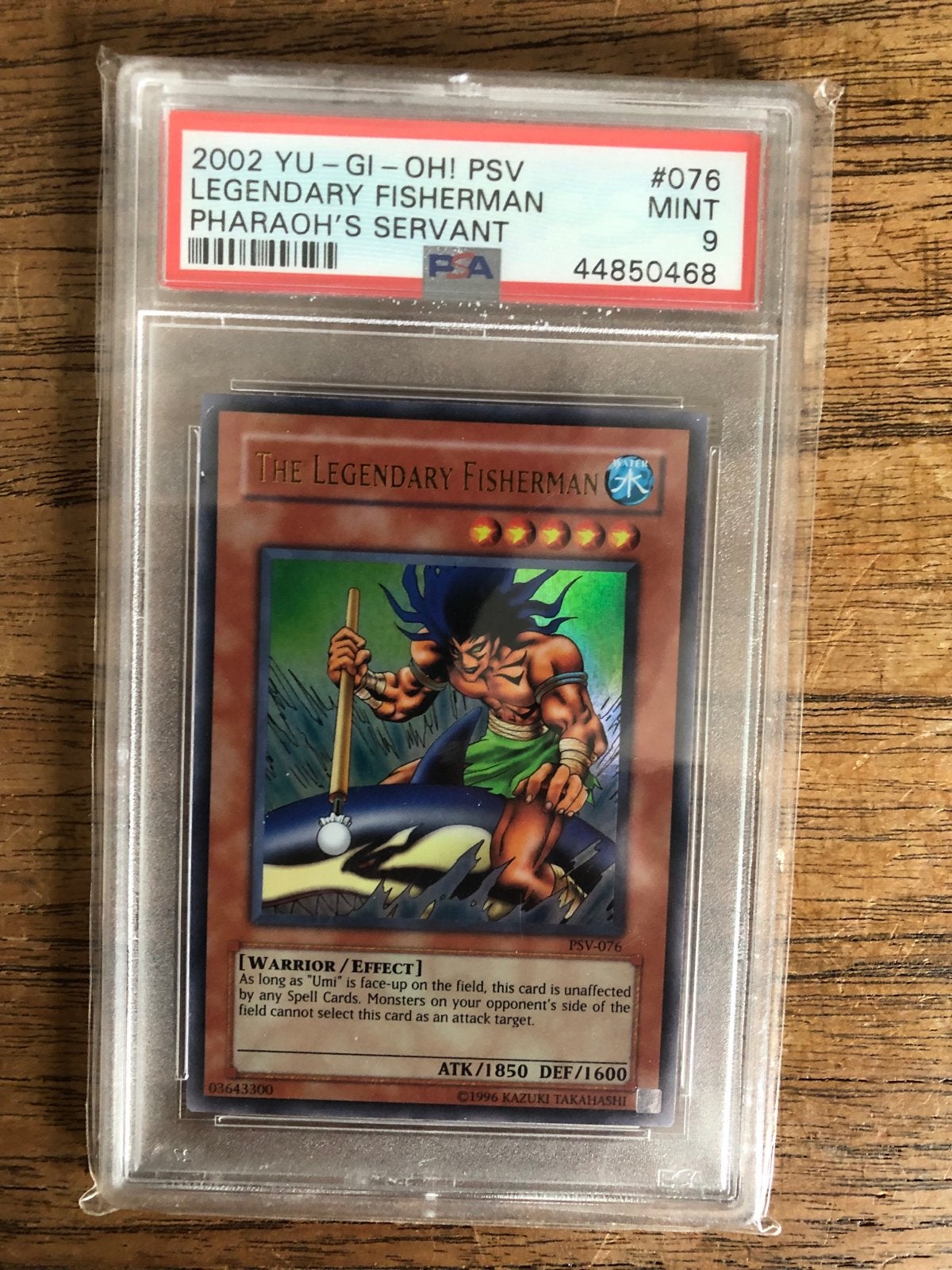 Yu-Gi-Oh! The Legendary Fisherman PSV-076 PSA 9 MINT, Ophalen of Verzenden, Zo goed als nieuw, Losse kaart