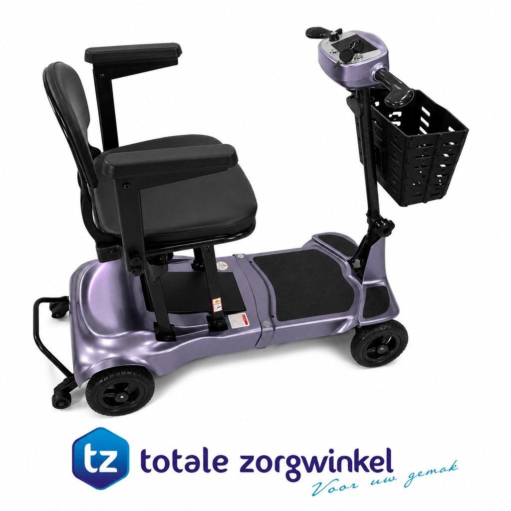 ttz sky carbon opvouwbare scootmobiel, Diversen, Brommobielen en Scootmobielen, Ophalen, Zo goed als nieuw, 10 km/u of minder