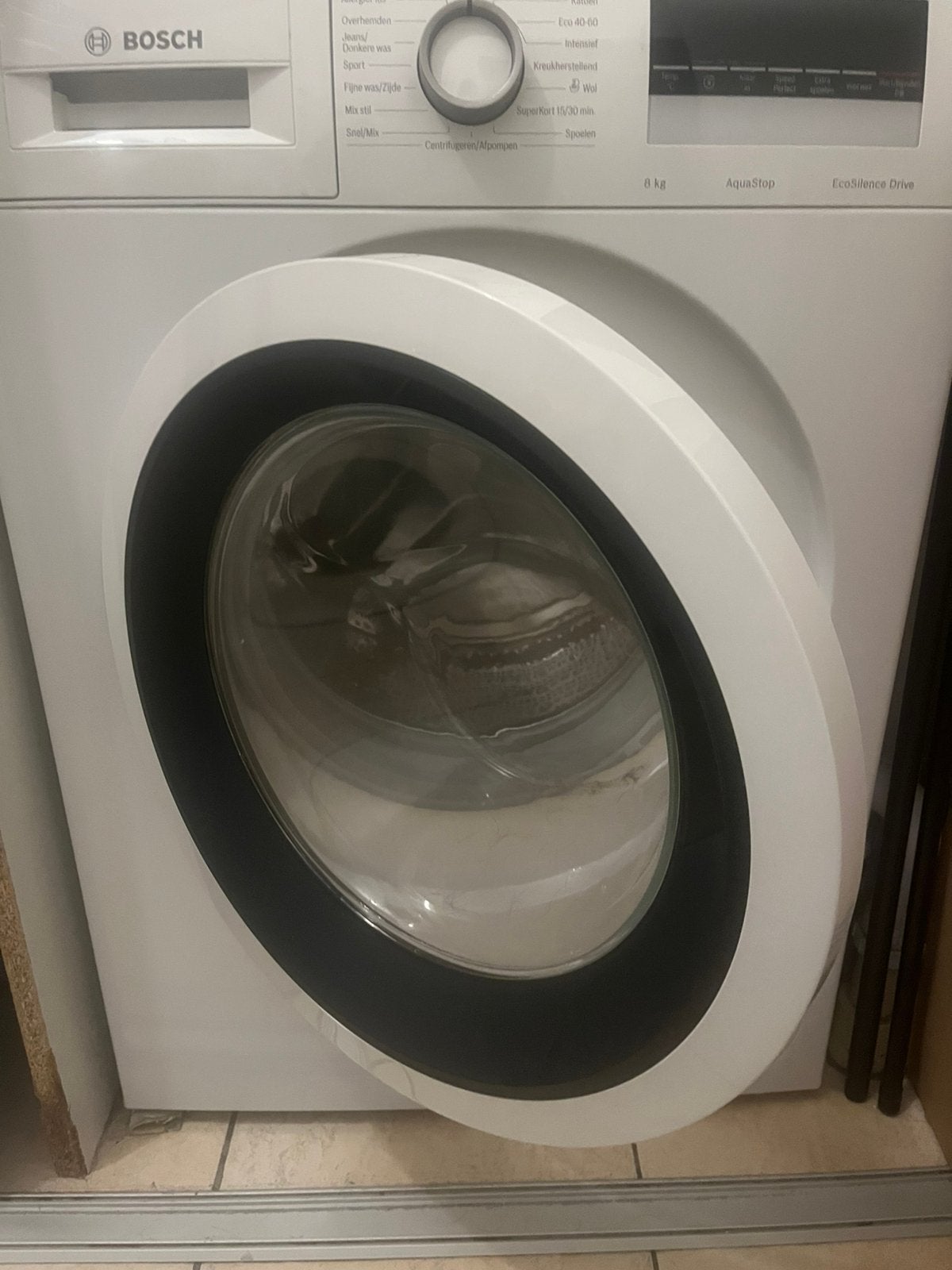 Bosch wasmachine, Ophalen, Gebruikt, Voorlader, 85 tot 90 cm