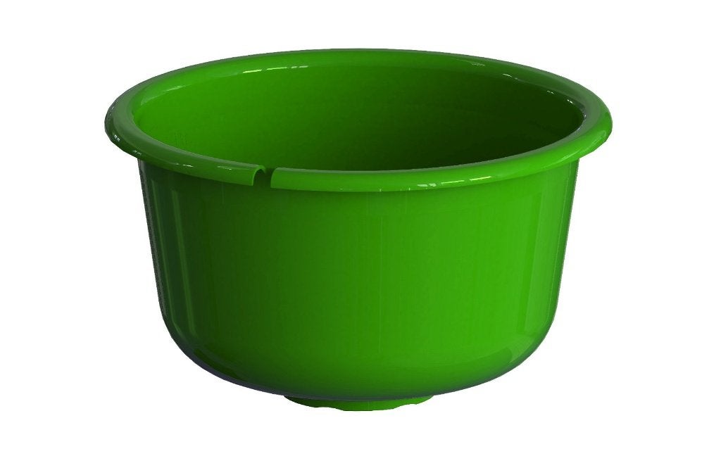 Inzetbak / voederschaal kunststof, groen 8L., Verzenden, Nieuw
