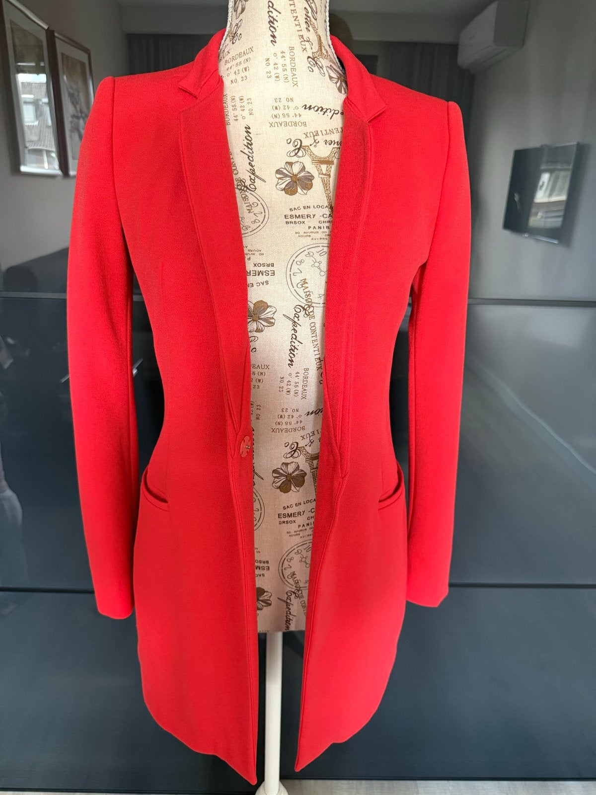 Zara Basic Collection Rood Jasje - Nieuwstaat, Nieuw, Ophalen of Verzenden, Jasje, Maat 36 (S)