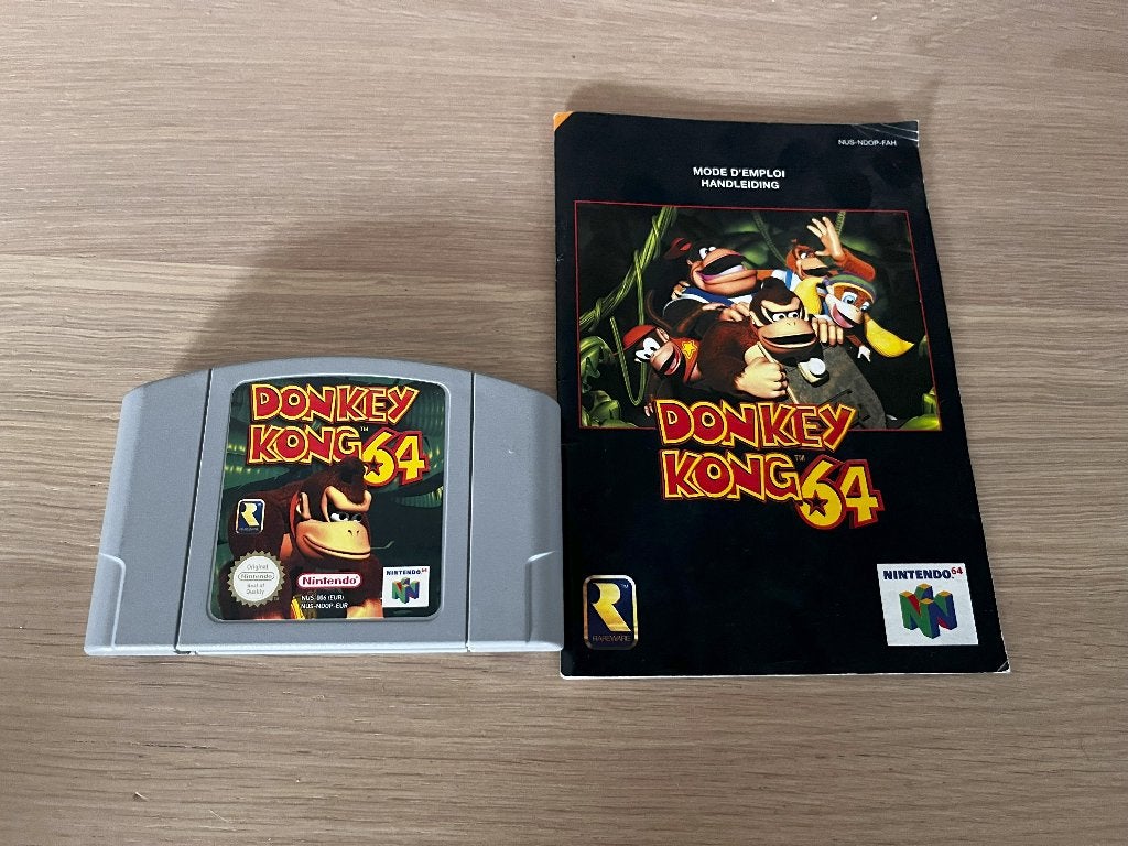 Donkey Kong 64 voor Nintendo 64 incl. boekje N64, Spelcomputers en Games, Avontuur en Actie, 1 speler, Ophalen of Verzenden, Zo goed als nieuw