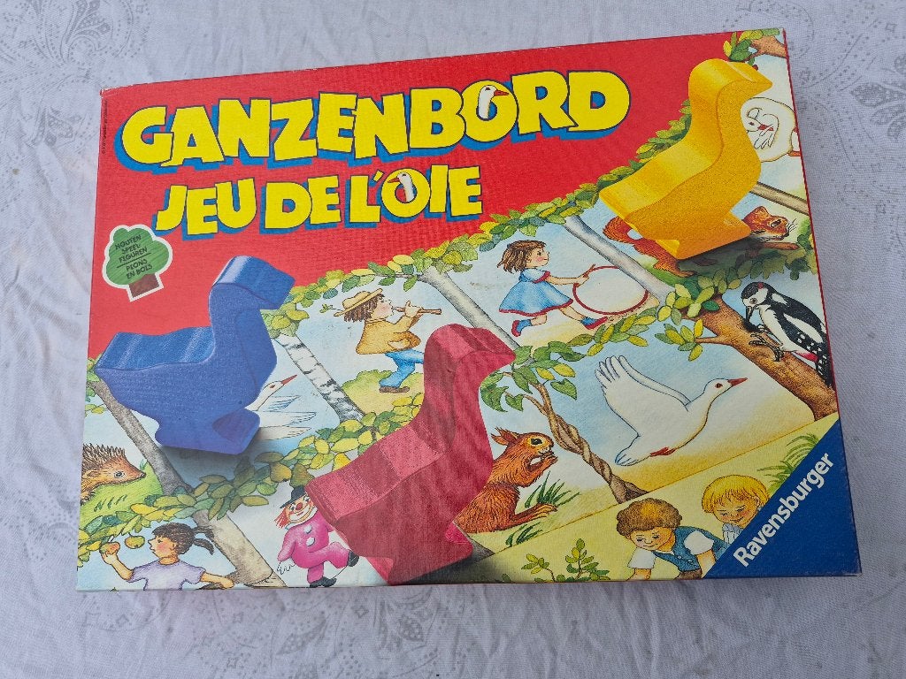Ganzenbord spel, van Papita, ravensburger, vintage,  Disny, Een of twee spelers, Ophalen, Gebruikt, Reisspel