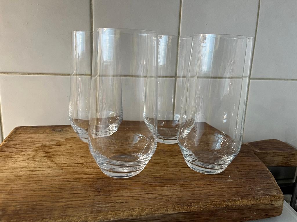 4x vivo AH  longdrink glazen, Ophalen of Verzenden, Zo goed als nieuw, Overige typen