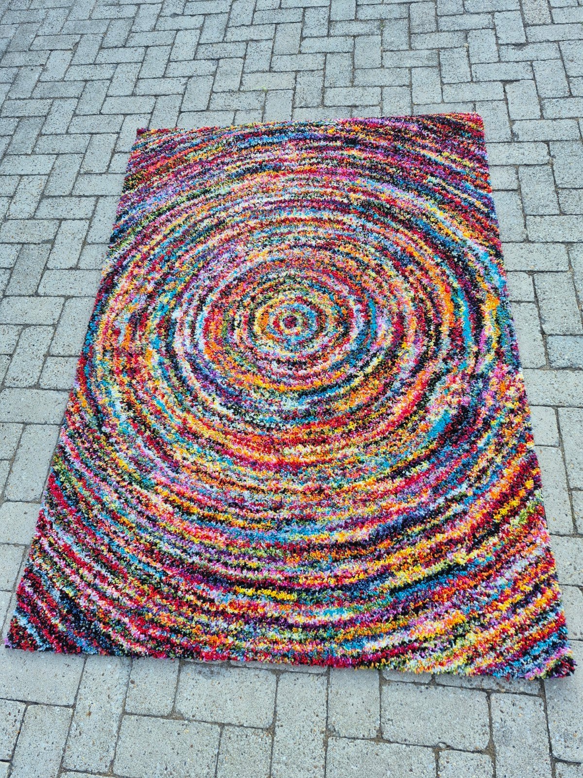 Prachtig Kleurrijk Vloerkleed OCI Sixteen Round 120x170 cm, Ophalen, 100 tot 150 cm, Zo goed als nieuw, 150 tot 200 cm