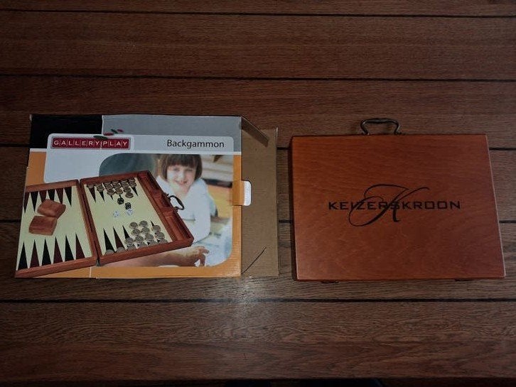 Backgammon spel tric trac koffer, Ophalen of Verzenden, Zo goed als nieuw