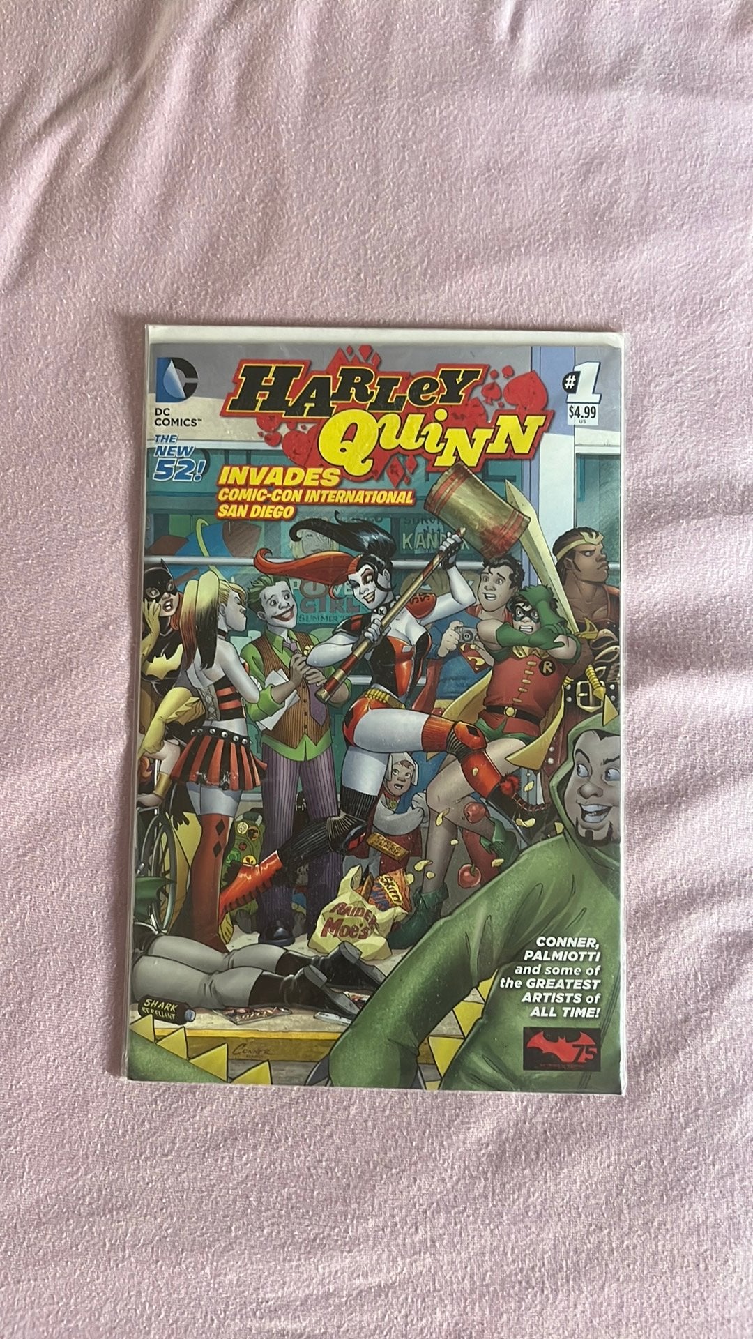 Harley Quinn comic oneshot DC Comics “invades comic-con”, Eén comic, Verzenden, Zo goed als nieuw, Amerika