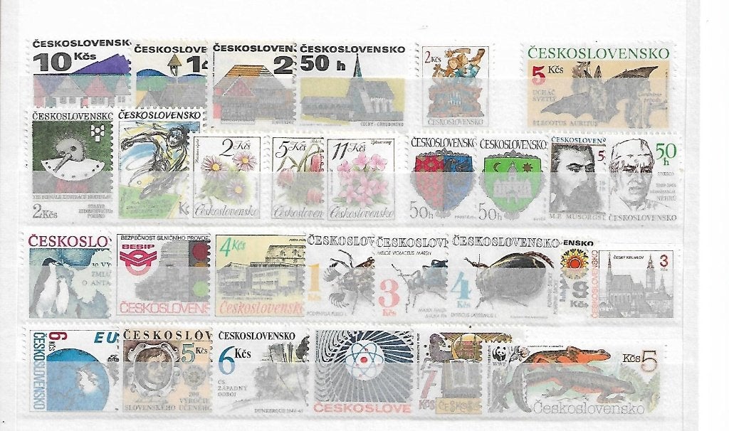 Kavel Ceskoslovensko  Postfris, Ophalen, Overige landen, Gestempeld