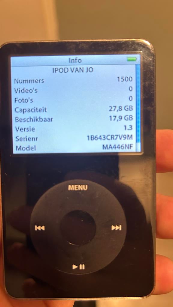 iPod Classic 5e generatie 30 GB met kabel, Audio, Tv en Foto, Mp3-spelers | Apple iPod, Ophalen, Gebruikt, Classic, 20 tot 40 GB