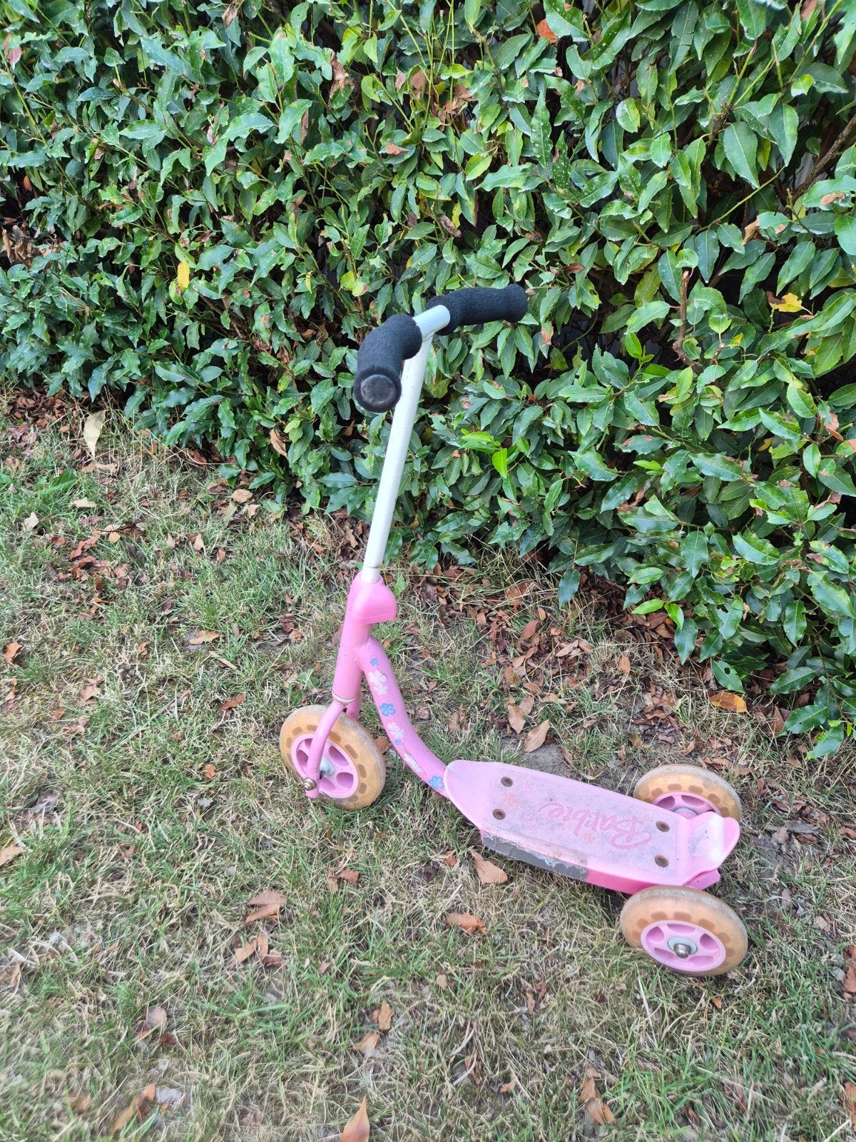 Roze stepje met 3 wielen - Barbie, Ophalen, Gebruikt, Gewone step, Barbie