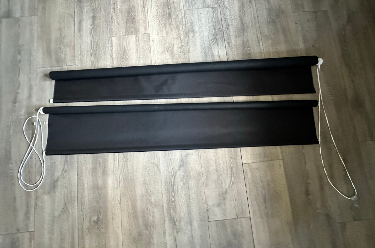 Rolgordijn zwart 155cm breed, Ophalen, Zo goed als nieuw, Zwart, Rolgordijn
