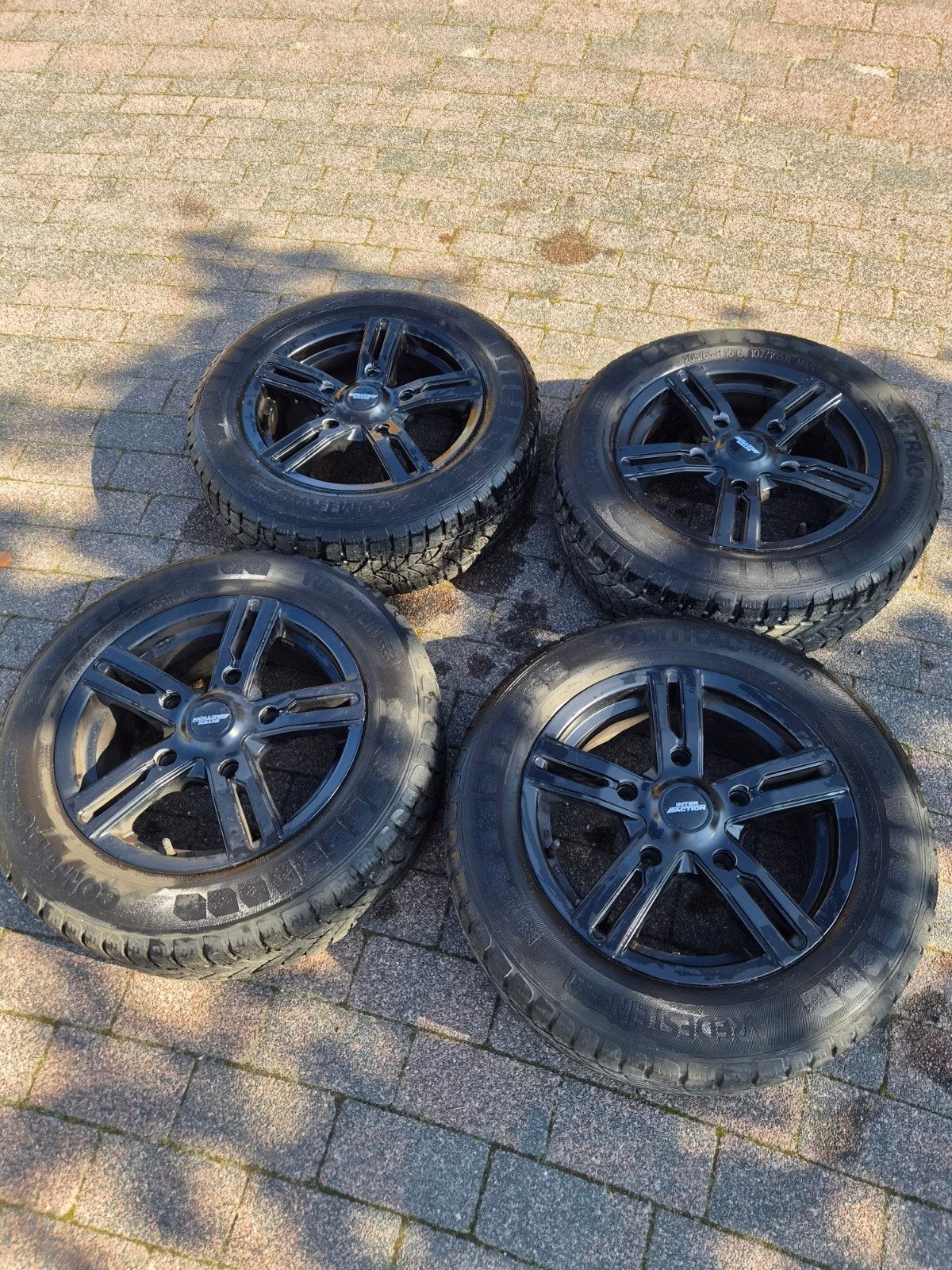 Lichtmetalen velgen met winterbanden steekmaat 5x160., Ophalen of Verzenden, Gebruikt