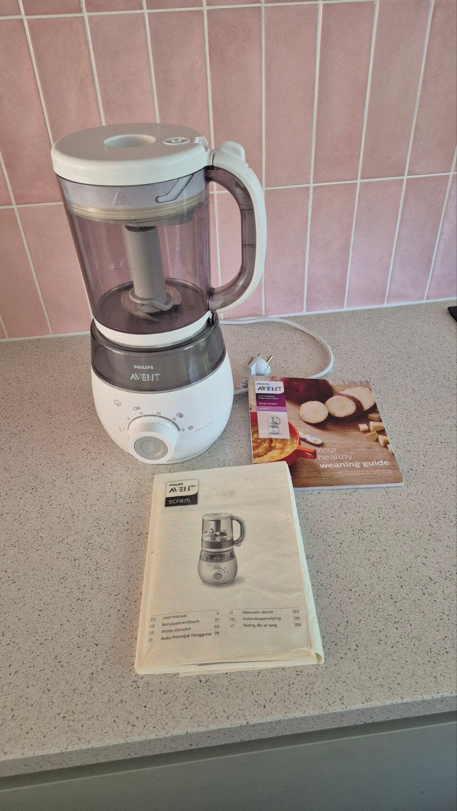 Philips Avent Babyvoedingmaker SCF875 - Stomer en Blender, Kinderen en Baby's, Babyvoeding en Toebehoren, Ophalen, Gebruikt, Babyvoedingmaker