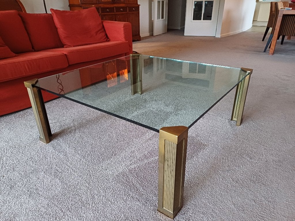 Glazen tafel Design, Ophalen, Design , modern, Vierkant, Zo goed als nieuw