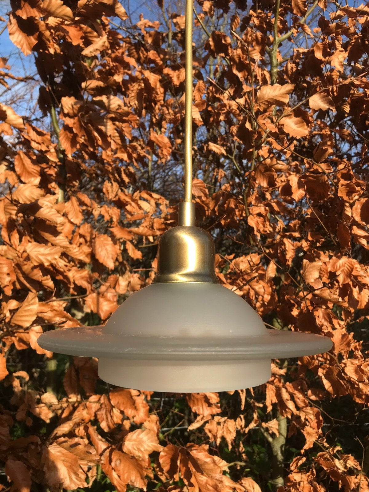 Vintage / midcentury hanglamp / pendantlamp W.L.P. design, Ophalen of Verzenden, Gebruikt, Vintage, retro