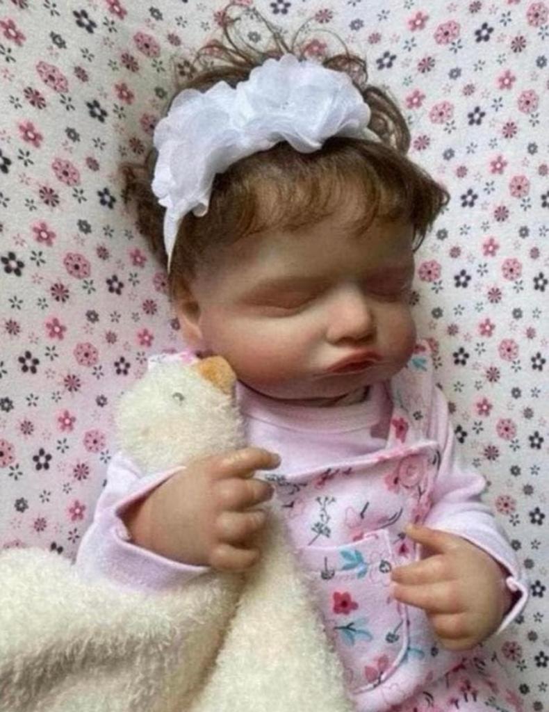 Lief slapend reborn meisje❤️levensecht, Verzamelen, Poppen, Verzenden, Zo goed als nieuw, Pop, Levensecht of Reborn